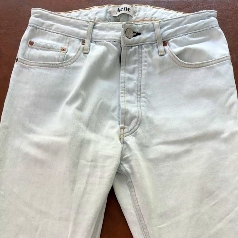Acne Studios women's jeans, mid-rise, loose straight leg 28x32, 30" waist